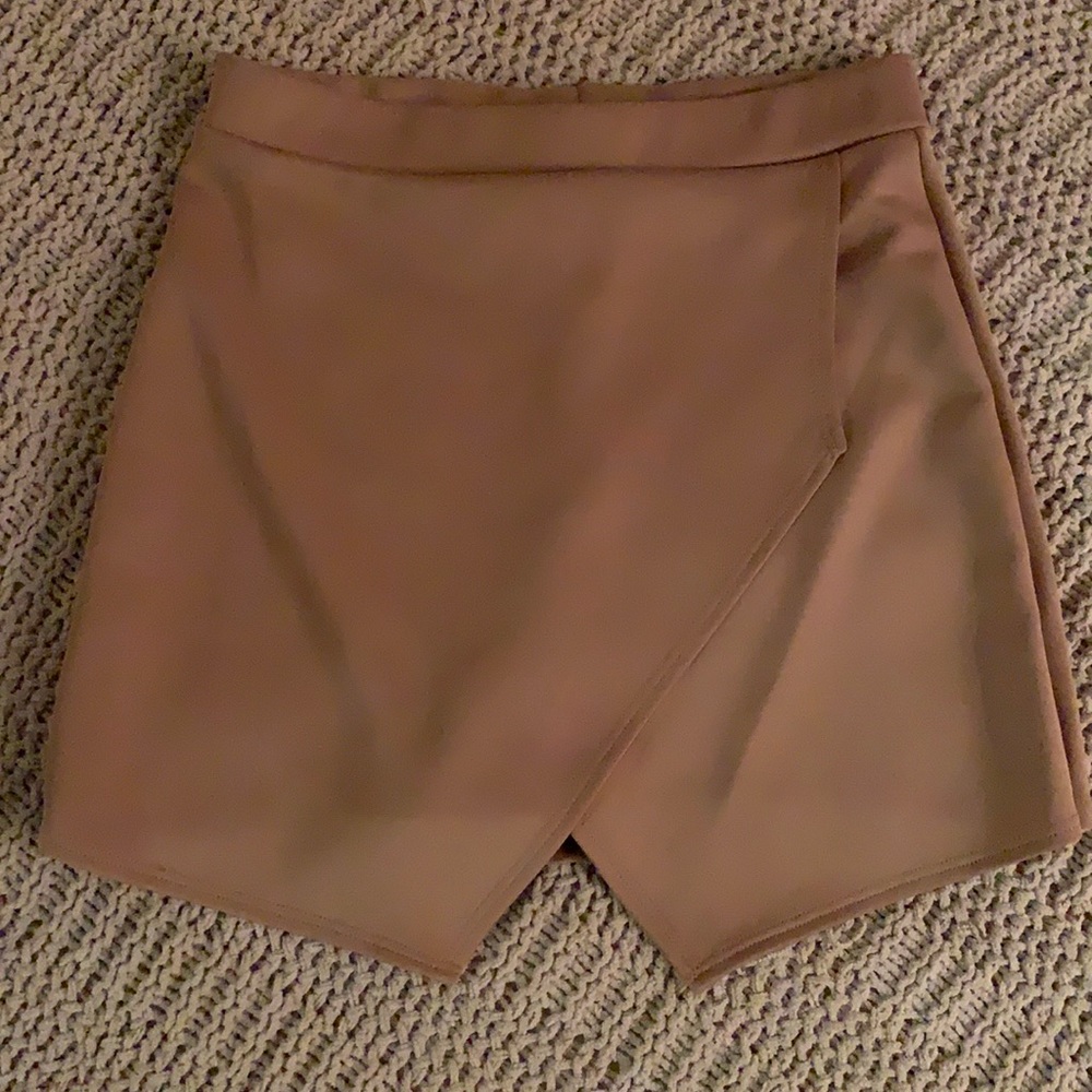 Tan High Waisted Skort
